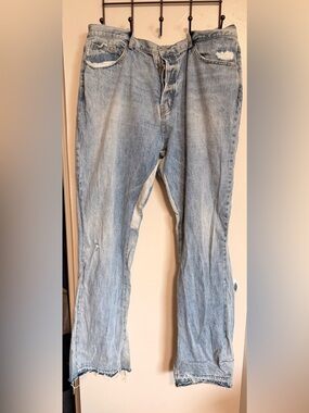 Light Blue Straight Men's Jeans